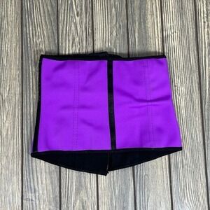 Ann Chery Waist Trainer Corset Shaper Cincher Sz 34 Adjustable Purple Costume